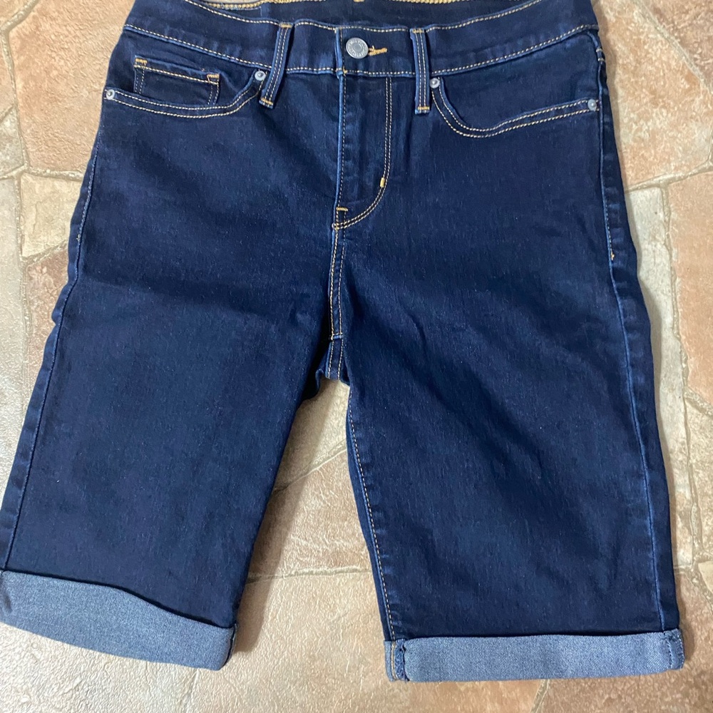 Levi Strauss Dark Blue Denim Shorts
